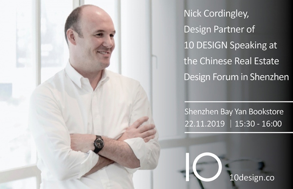 Nick Cordingley, Design Partner of 10 Design Speaking at the Chinese Real Estate Design Forum in Shenzhen